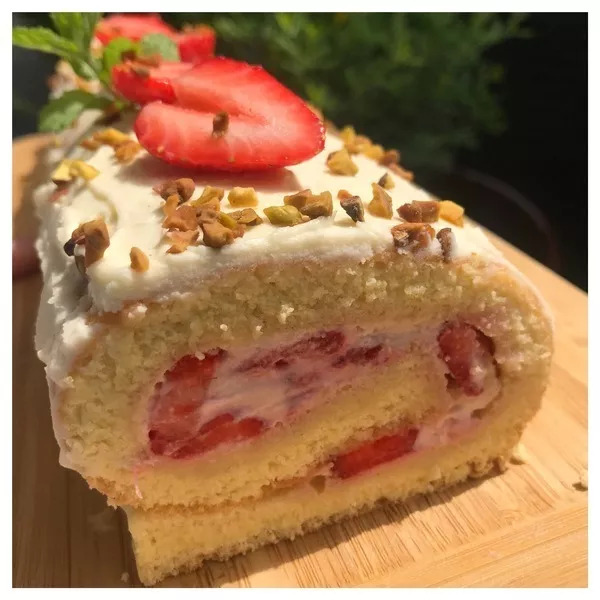 Roulé aux fraises à l italienne Recette i Cook in Guy Demarle